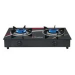 Binatone Table Top Gas Cooker (GGC-0002) – Double Burner, Glass Finish, Auto Ignition, Efficient & Stylish