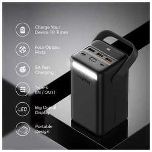 Oraimo PowerBox 500 - 50000mAh Power Bank | AniFast, PD3.0 & QC3.0 Fast Charging | 4 Output Ports, Super High Capacity