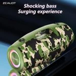 Zealot S78 GRE – 100W Super Bass Bluetooth Speaker | 24000mAh Battery, Waterproof, Power Bank Function – Grey-Green
